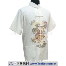 上海汇苑文化礼仪服务有限公司 -亚麻短袖彩龙唐装 做工精细、美观 3103